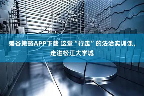 盛谷策略APP下载 这堂“行走”的法治实训课，走进松江大学城